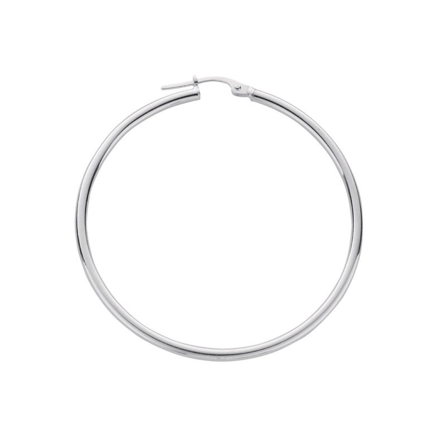 Silver Hoop Earrings - Fine Ring - Certified Authentic - Swiss Made - UK Stock - Insured Deli – Luxury Jewellery by Im